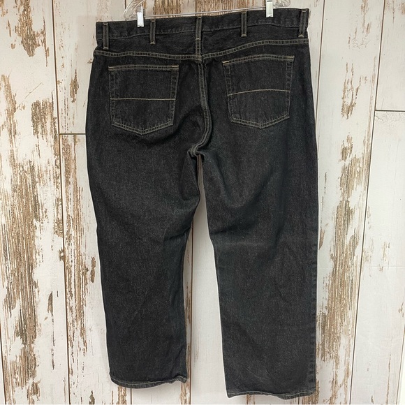 Faded Glory, Black Relaxed Fit Jeans. Size 42x30. In excellent condition! - Picture 3 of 6